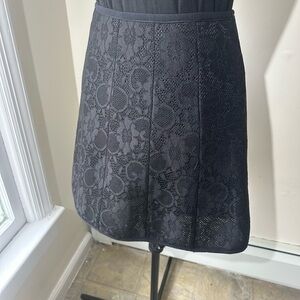 Black Lace A-Line Women's Skirt